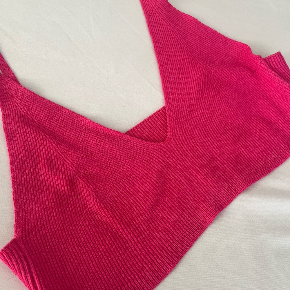 Jacquemus Fuchsia Knit Top